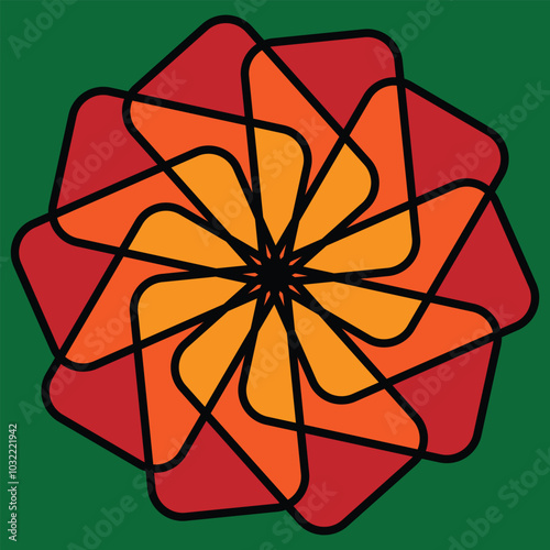 Abstract design to make your designs stand out. This gives feel of stain glass style design 