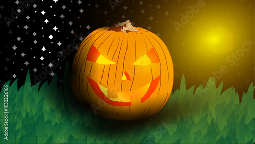 Abóbora de Halloween - Noite