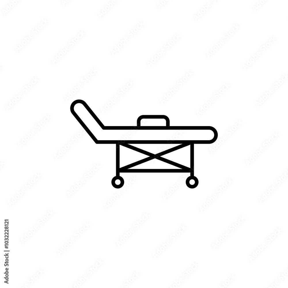 Stretcher icon vector. stock illustration Stretcher icon vector. stock illustration