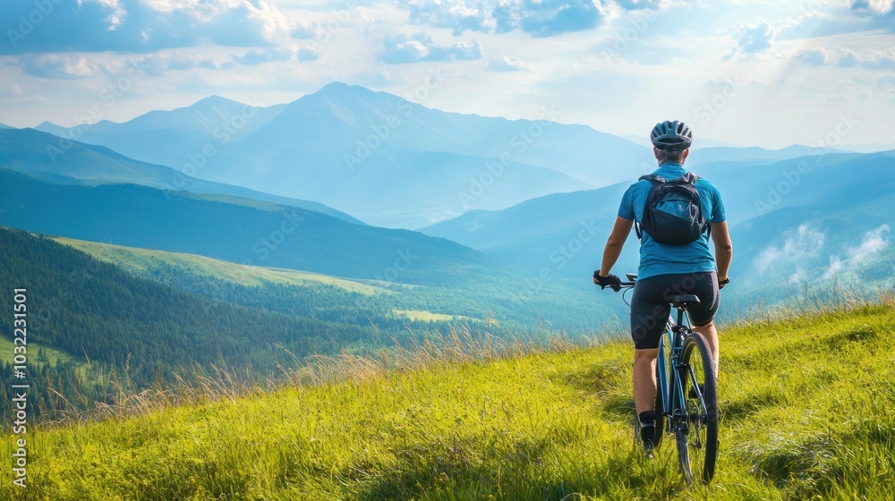 Obraz premium Mountain Biking Adventure