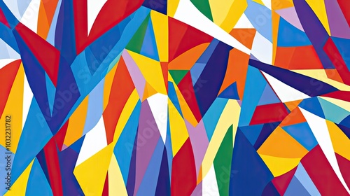 Wallpaper Mural Vibrant Colorful Abstract Geometric Art Patterns Torontodigital.ca