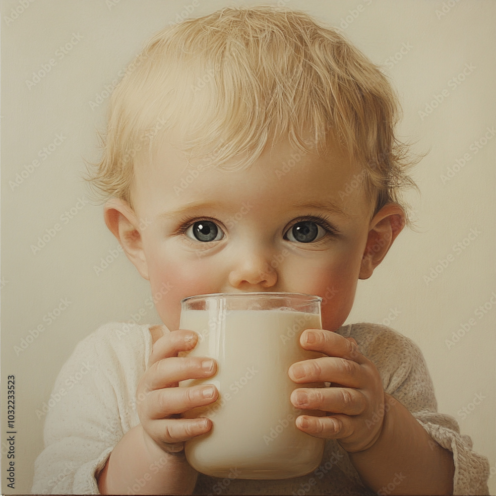 child drinking milk child drinking milk