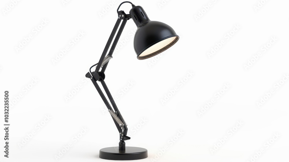 Stylish Desk Lamp Isolated on White Background for Home Office Decor Stylish Desk Lamp Isolated on White Background for Home Office Decor