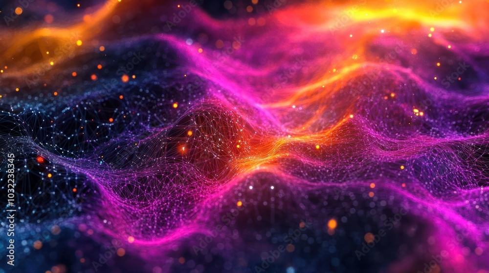 Fototapeta premium Abstract Digital Network Background