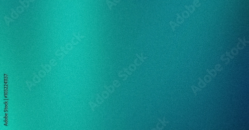 Ocean blue color gradient grainy background design. Abstract vibrant colorful noisy gradient with bright, glowing, shine colors header, poster, banner