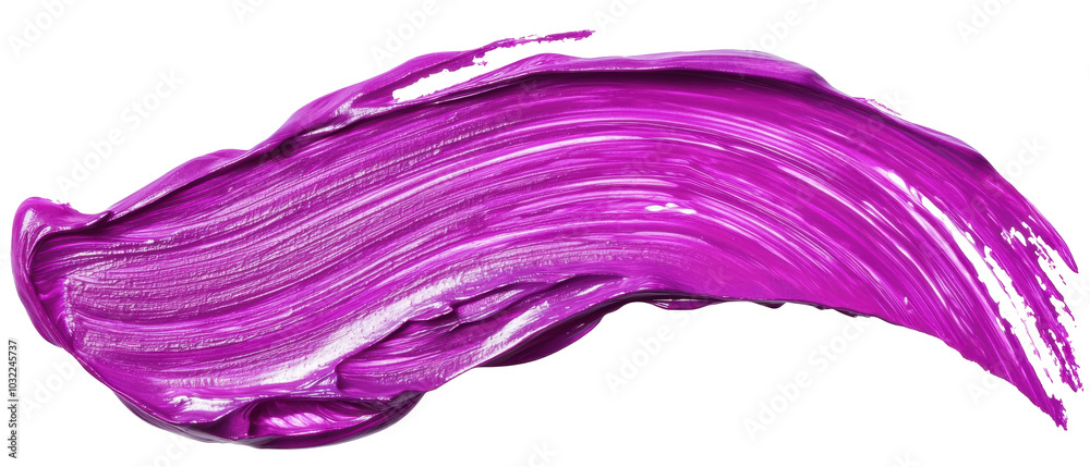 A vibrant purple paint stroke on a transparent background, showcasing a glossy finish and dynamic texture. A vibrant purple paint stroke on a transparent background, showcasing a glossy finish and dynamic texture.