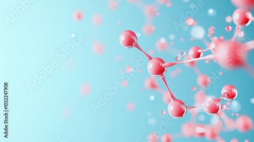 An abstract representation of the chemical structure of a synthetic material, showcasing the intricate design of these molecules.