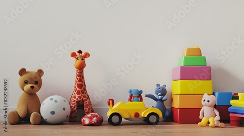 Various children's toys