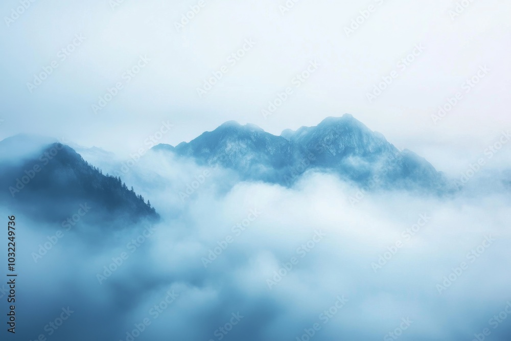 Fog Background in Nature Fog Background in Nature