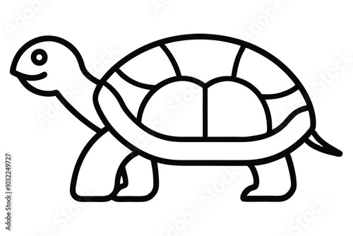 Solid color Tortoise animal vector design