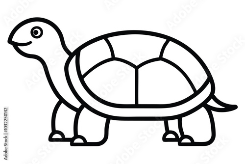 Solid color Tortoise animal vector design