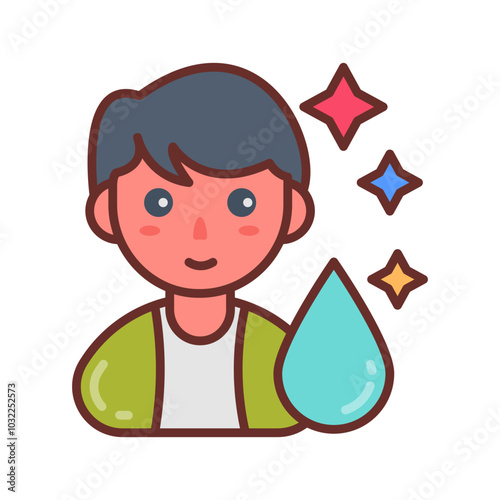 Personal Hygiene Filled Icons , Vector illustration