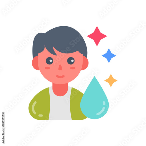Personal Hygiene Flat Icons, Vector illustration