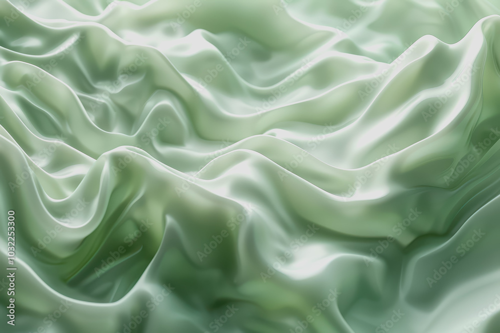 Abstract green background with wavy shapes and fluid lines. With organic shapes in light green. Abstract green background with wavy shapes and fluid lines. With organic shapes in light green.