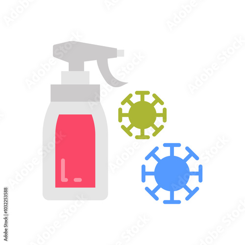 Disinfection Flat Icons, Vector illustration