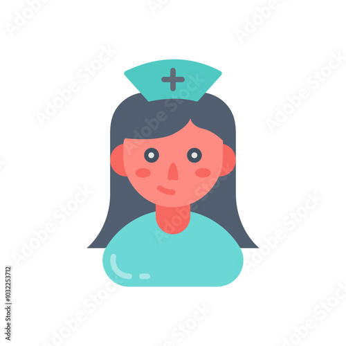 Nurse Flat Icons, Vector illustration