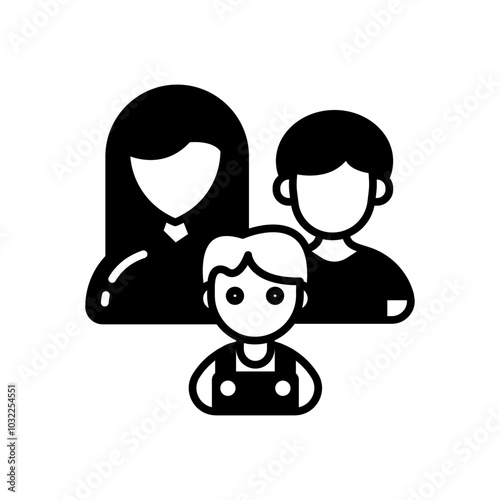 Family Care Glyph Icon, Vector illustration
