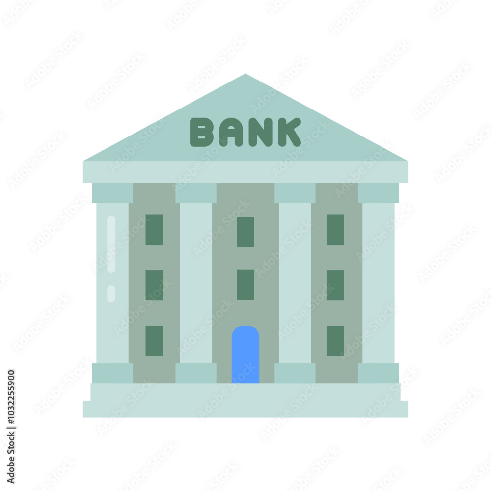 Bank Flat Icons, Vector illustration Bank Flat Icons, Vector illustration