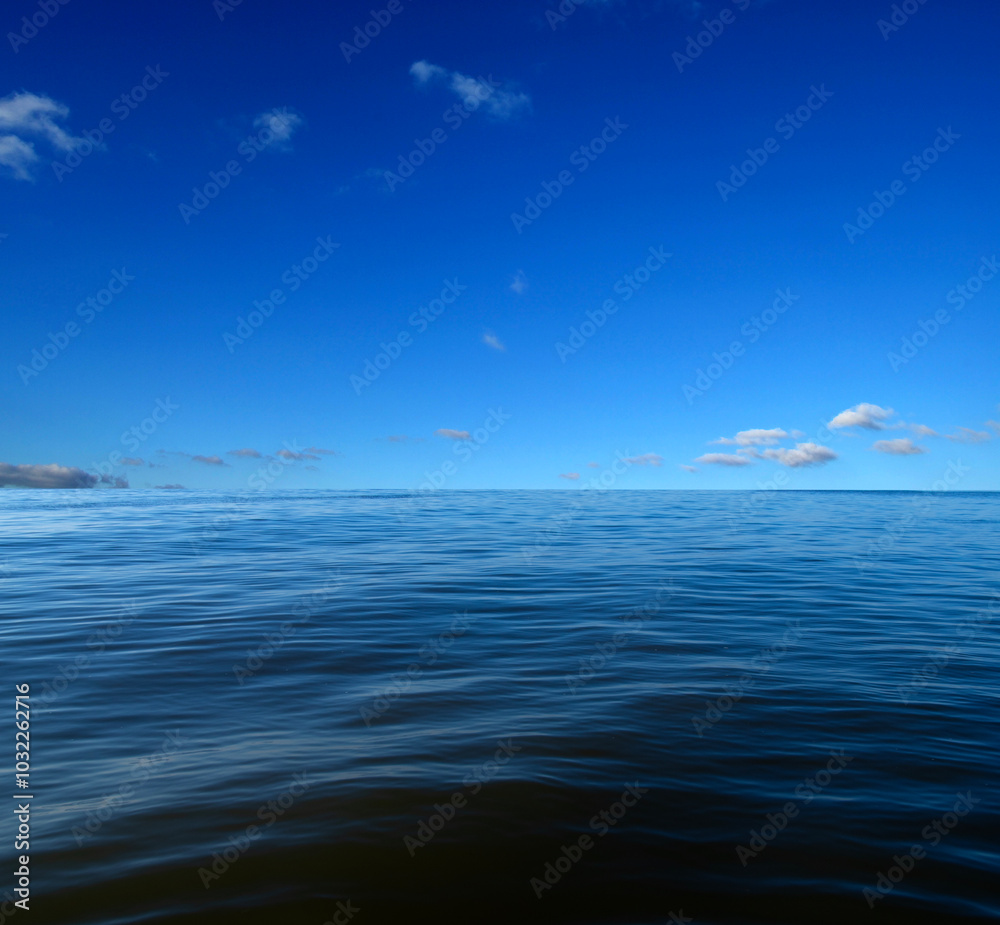 Fototapeta premium Blue sea water surface