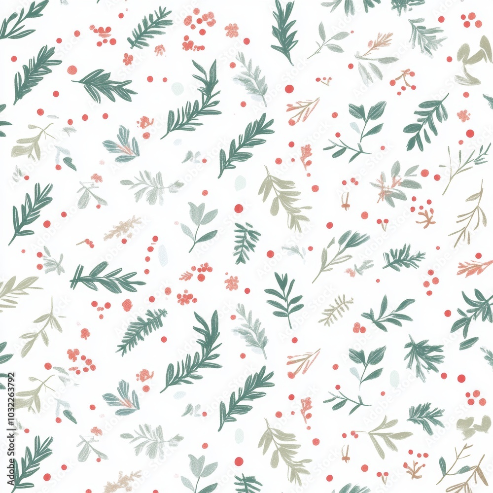 Fototapeta premium Holiday repetitive tile patterns for wrapping paper for Gift box