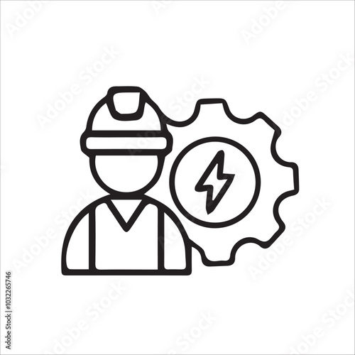 electrical man vector design 