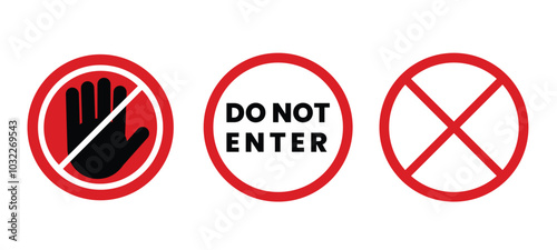 Do not enter sign,No entry icon,stop vector,No go area Free Download Do not enter sign,No entry icon,stop vector,No go area - GFXLoad