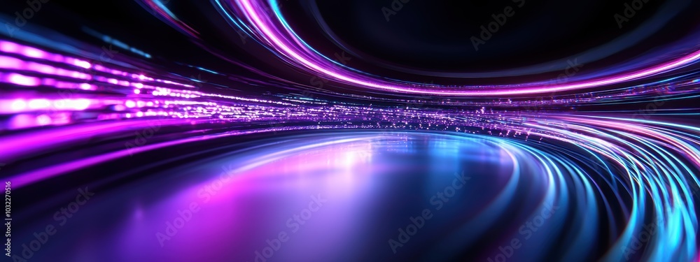 Experience a vibrant abstract geometric technology background with dynamic light trails, perfect for modern designs emphasizing innovation and creativity. Experience a vibrant abstract geometric technology background with dynamic light trails, perfect for modern designs emphasizing innovation and creativity.
