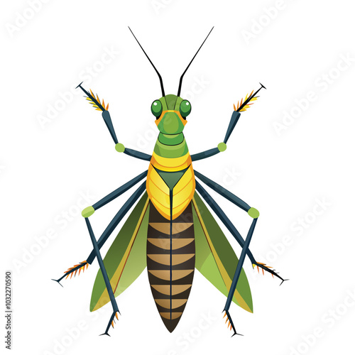 cattail toothpick grasshopper best vector design