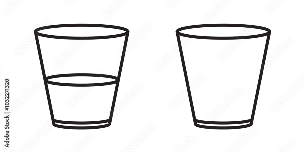 glass icon set, drink glass line vector, editable stroke , vector illustration glass icon set, drink glass line vector, editable stroke , vector illustration
