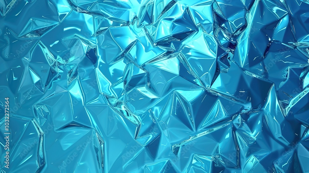 Blue ice texture background with geometric shapes Blue ice texture background with geometric shapes