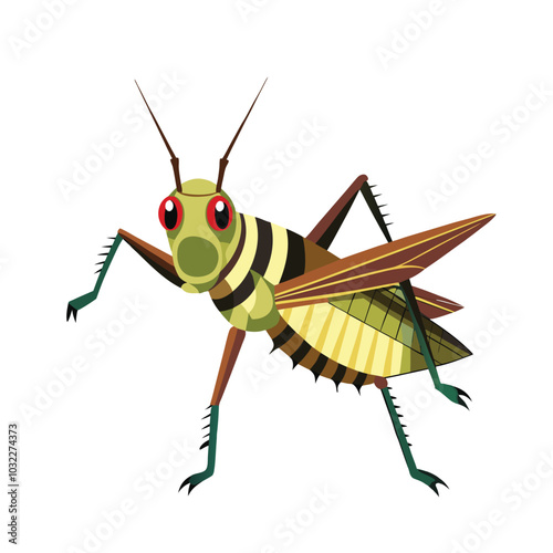 desert locust grasshopper best vector design.