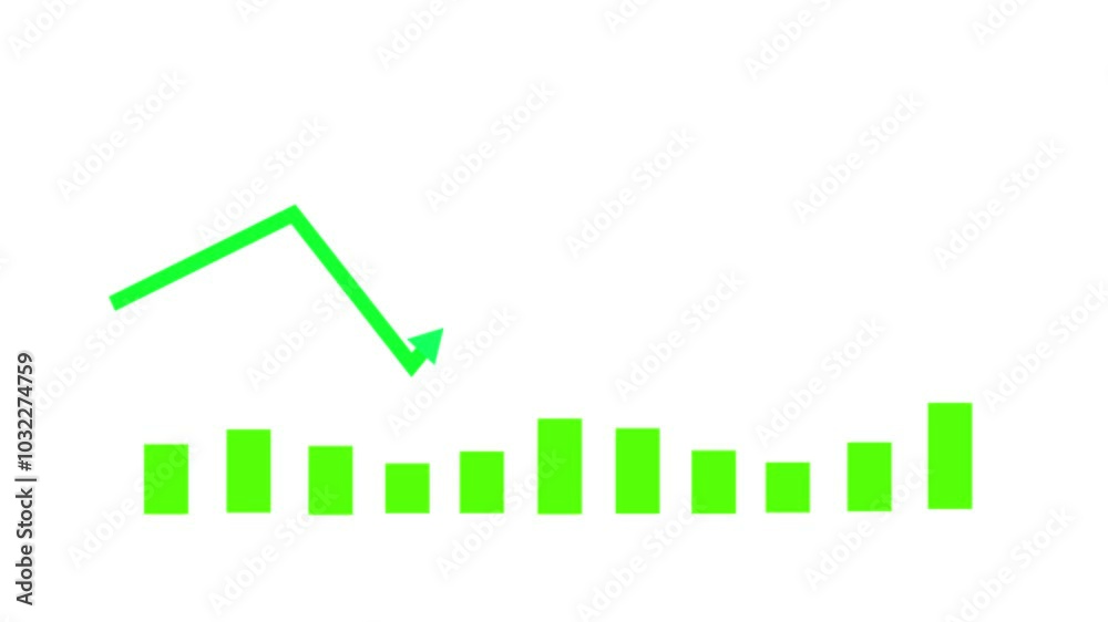 Business Growth and Financial Statistics Chart - Data Analytics with Rising Trend