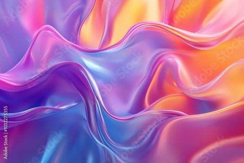 Wallpaper Mural Colorful Abstract Liquid Flowing Shapes Background Torontodigital.ca
