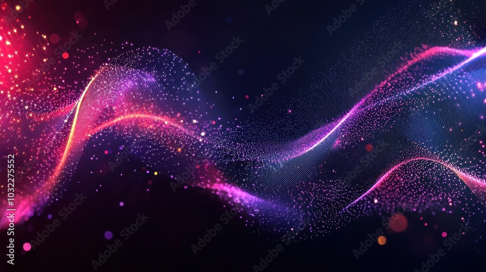 Fototapeta premium Abstract Digital Technology Background with Vibrant Colors