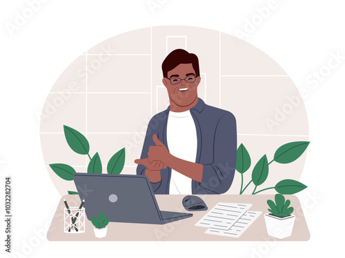 National Special Education Day. Vector flat illustration isolated on white background