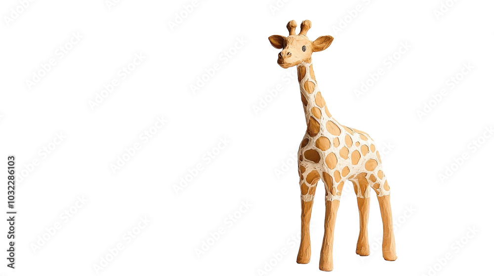 Obraz premium Giraffe figure, Transparent background