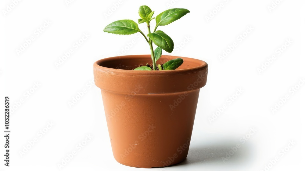Elegant Flower Pot Isolated on White for Home Décor and Floral Arrangements Elegant Flower Pot Isolated on White for Home Décor and Floral Arrangements