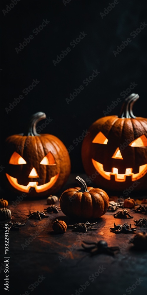 Halloween time, 3d art style, playful but dark, Halloween elements Halloween time, 3d art style, playful but dark, Halloween elements