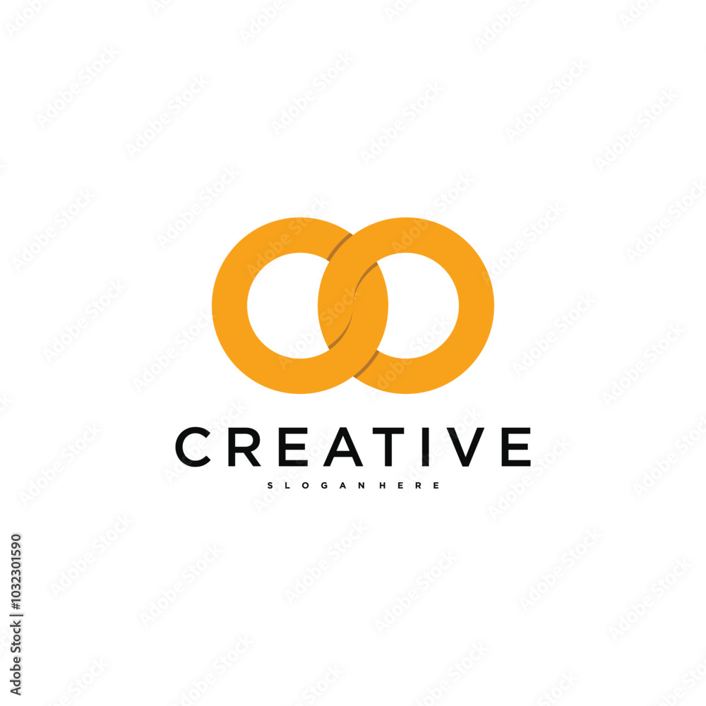 Abstract logo template circle infinity. Premium Vector Abstract logo template circle infinity. Premium Vector