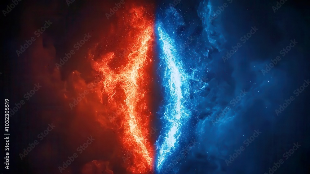 God vs Science , free space, realistic photography God vs Science , free space, realistic photography