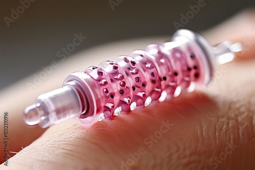 vaccine with a transdermal microneedle roller a small roller cov photo