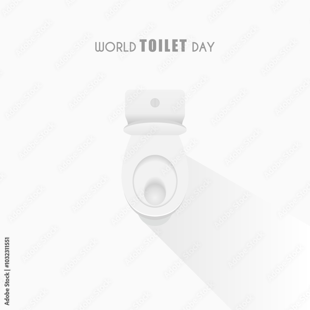 World Toilet Day, simple design with white background World Toilet Day, simple design with white background
