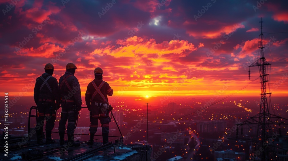 Engineers working on energy infrastructure, representing Russia's strong energy sector. Engineers working on energy infrastructure, representing Russia's strong energy sector.