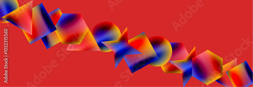 Fluid color geometric shapes abstract background. Vector Illustration For Wallpaper, Banner, Background, Card, Book Illustration, landing page