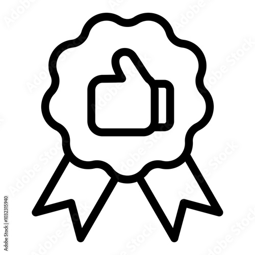 Quality icon. Vector line icon
