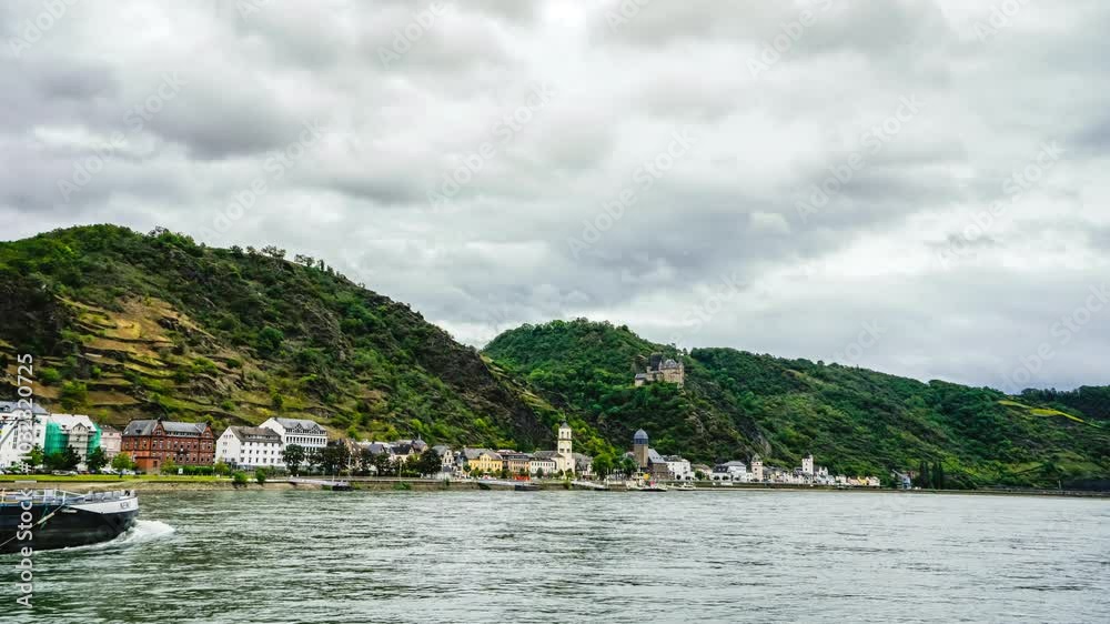 Fall scenery along the Upper Middle Rhine Valley - time-lapse Fall scenery along the Upper Middle Rhine Valley - time-lapse