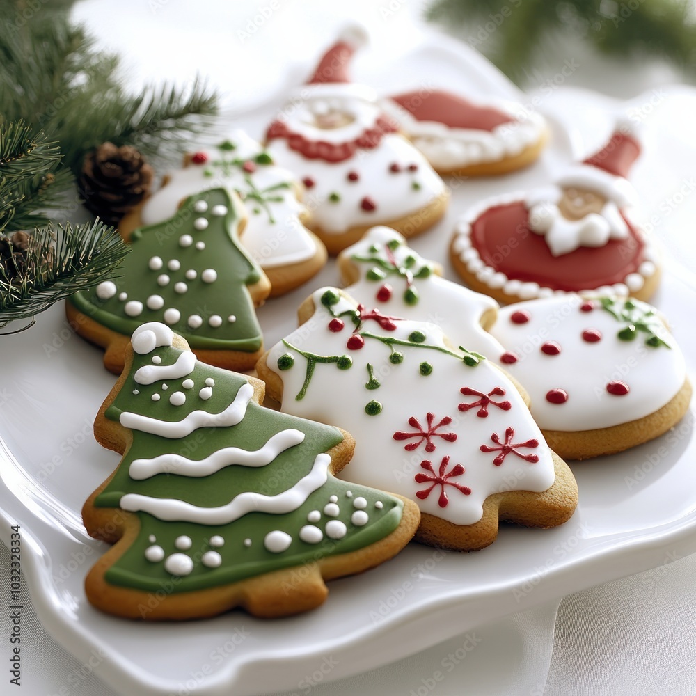 Deliciously decorated holiday cookies a festive treat with christmas tree and santa themes for your celebrations Deliciously decorated holiday cookies a festive treat with christmas tree and santa themes for your celebrations