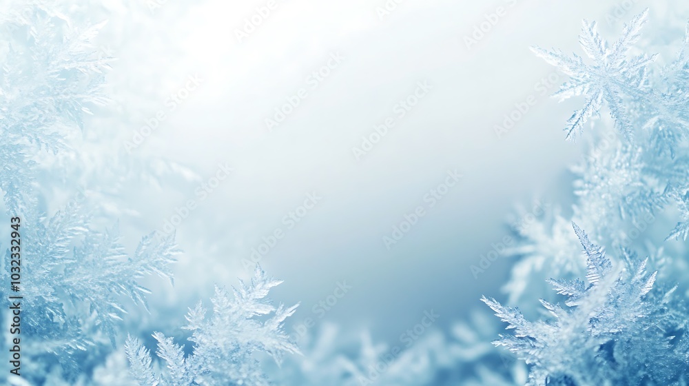 Abstract winter background with frost on the window pane. Abstract winter background with frost on the window pane.