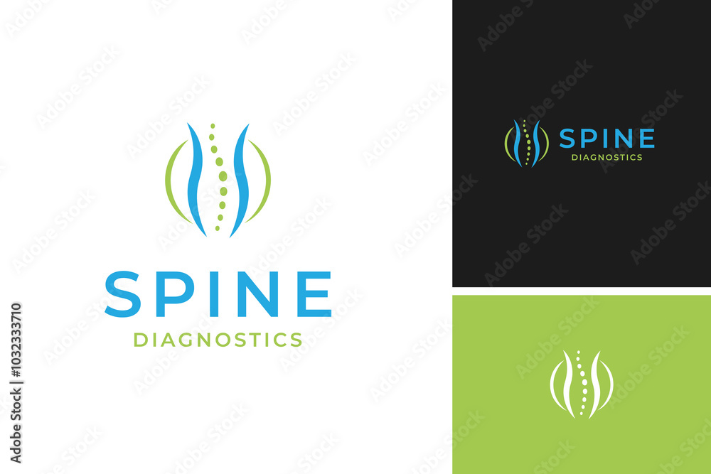 Vector of spine logo design template illustration