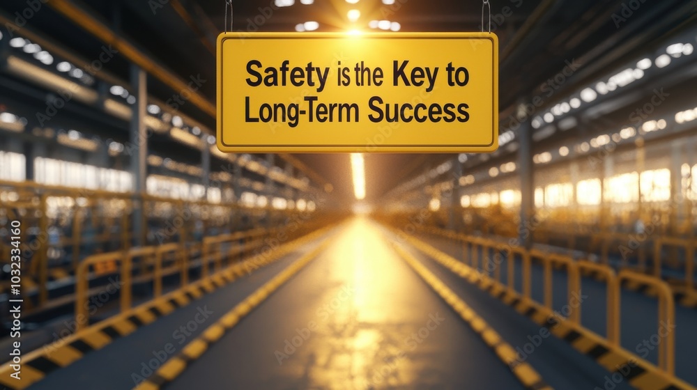 Safety Signage in Industrial Factory Environment Safety Signage in Industrial Factory Environment